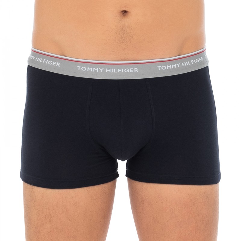 TommyHilfiger_3-erSet_Trunks_Dunkelblau_mitverschiedenfarbigemWebbund