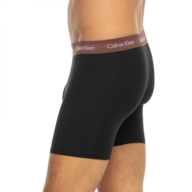 CalvinKlein_3-erSet_BoxerBriefs_Schwarz_mitverschiedenfarbigemWebbund