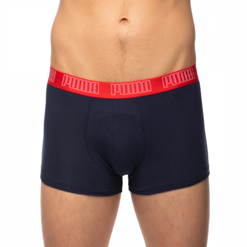 Boxerman_Herrenunterwäsche_Boxershorts_Puma_2-er Set_Basic Trunks_Blau Grau