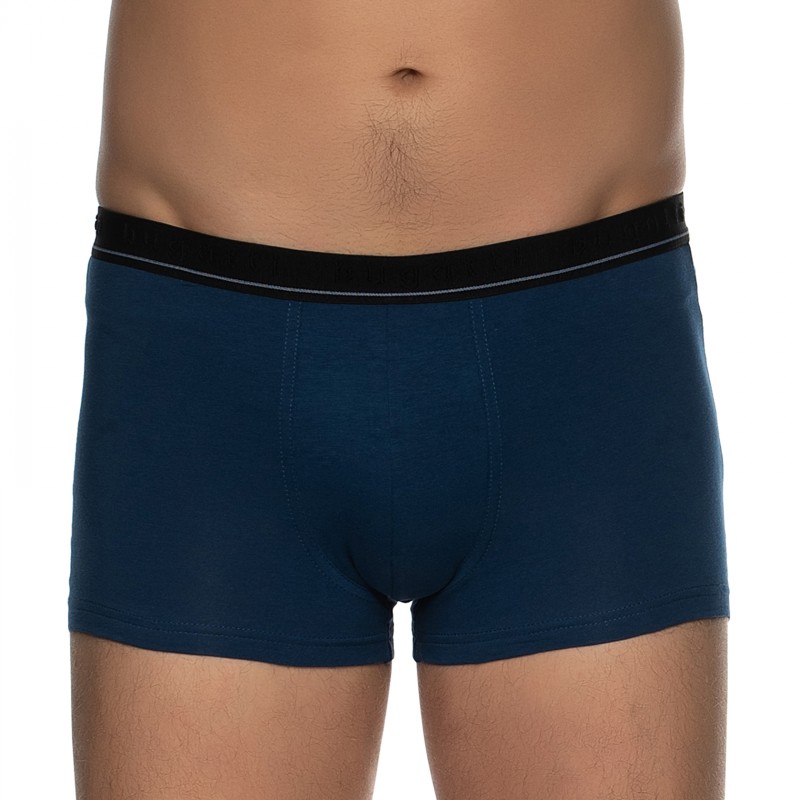 Boxerman_Herrenunterwäsche_Boxershorts_Bugatti_2-er Set_Trunks_Blau Grau