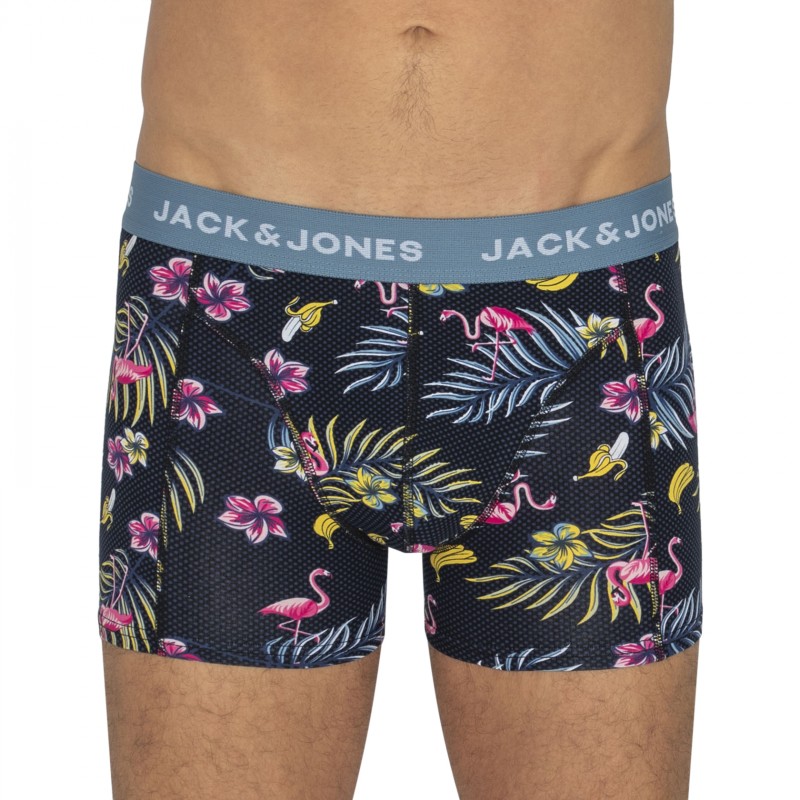 Jack & Jones_3-er Set_Trunks_Blau&Schwarz_mitMotiv