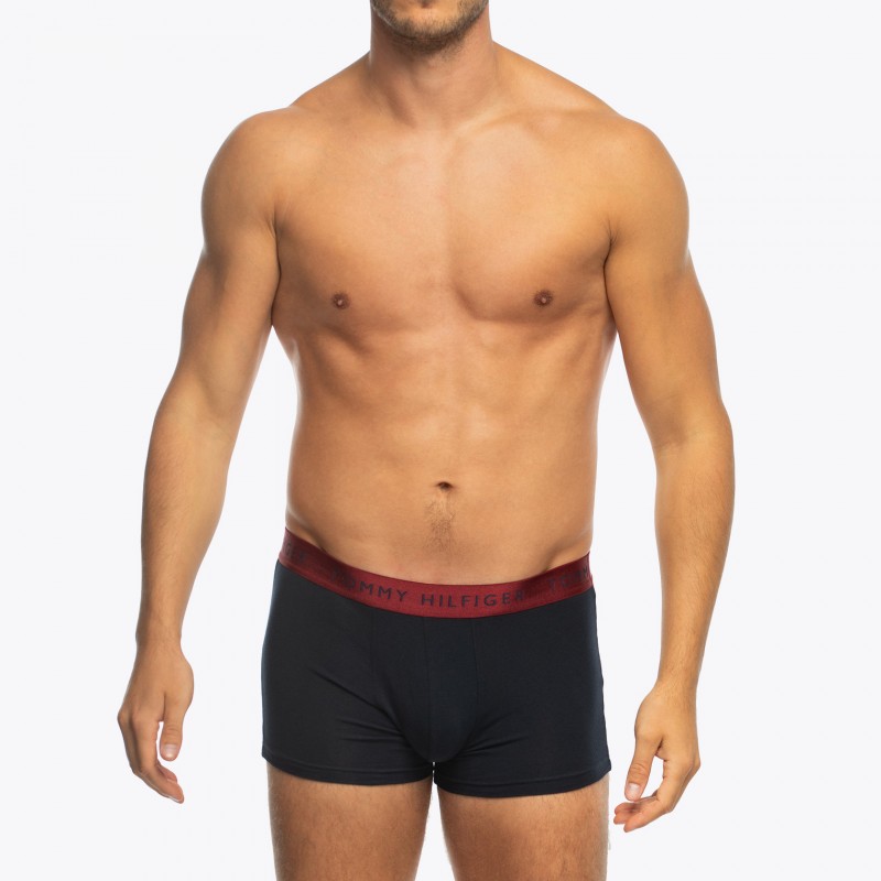 TommyHilfiger_3-erSet_Trunks_Blau_mitverschiedenfarbigemWebbund