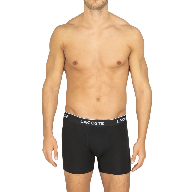 Lacoste 3-er Set Boxer Briefs Schwarz mit Webbund