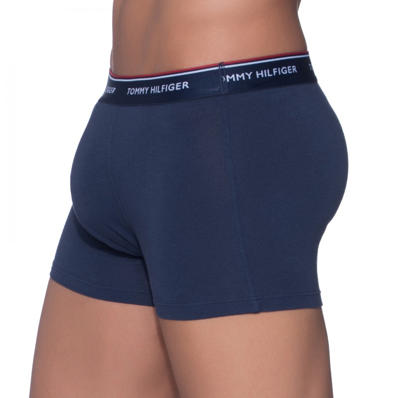 Tommy Hilfiger_3-er Set_Trunks_Dunkelblau_schwarzem Bund