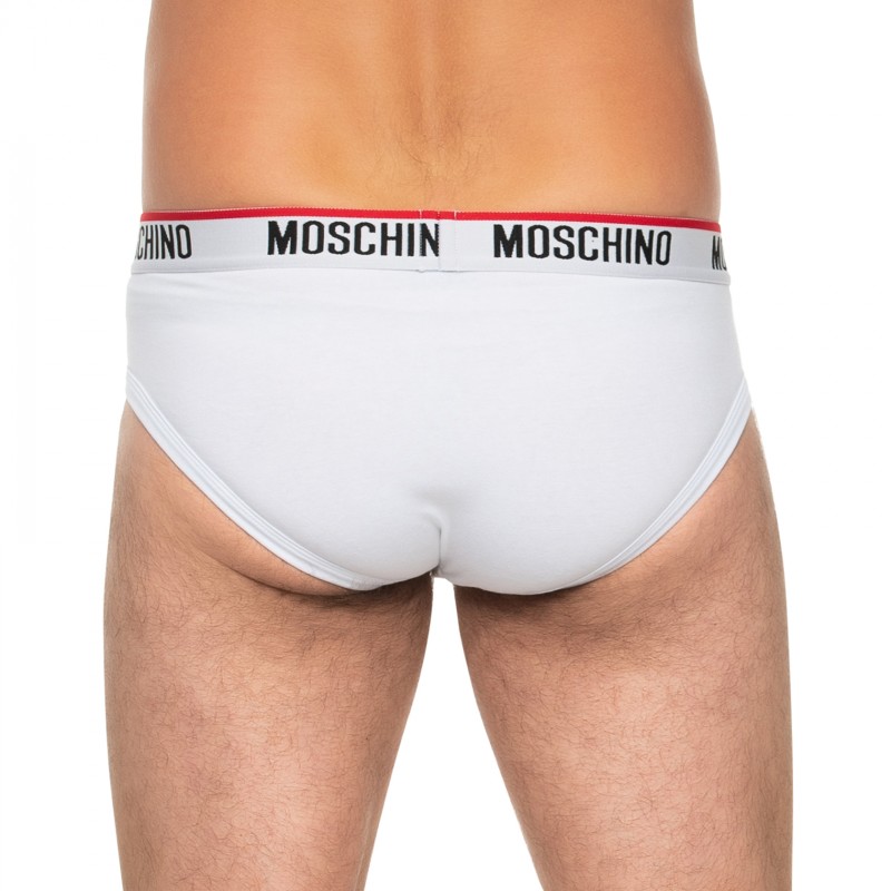 Boxerman_Herrenunterwäsche_Boxershorts_Moschino_3-er Set_Slips_ Weiß