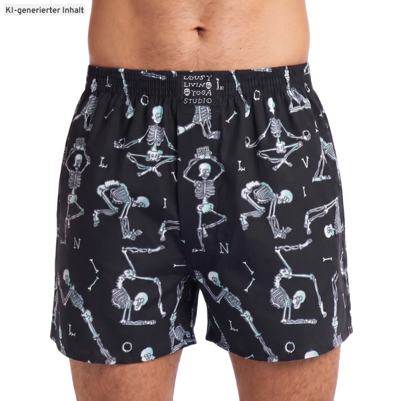 LousyLivin_3-erSet_Boxershorts_Schwarz_mitMotiv