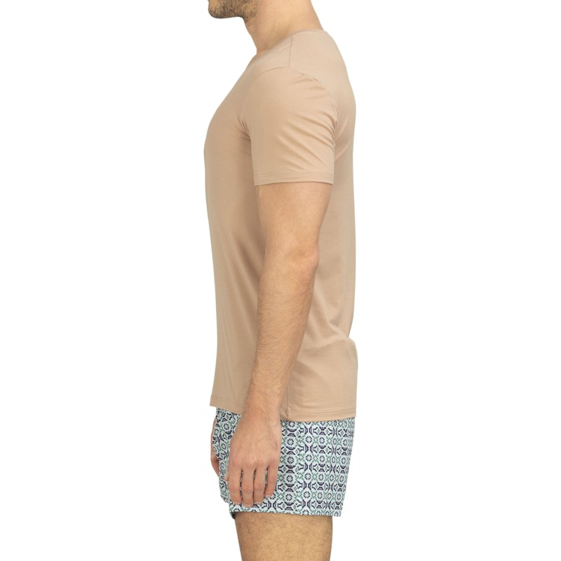 Boxerman_Herrenunterwäsche_Unterhemd_HANRO_T-Shirt_Nude