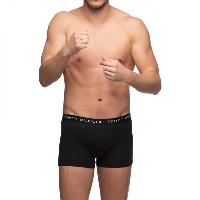 Boxerman_Herrenunterwäsche_Boxershorts_Tommy Hilfiger_3-er Set_Trunks_Schwarz