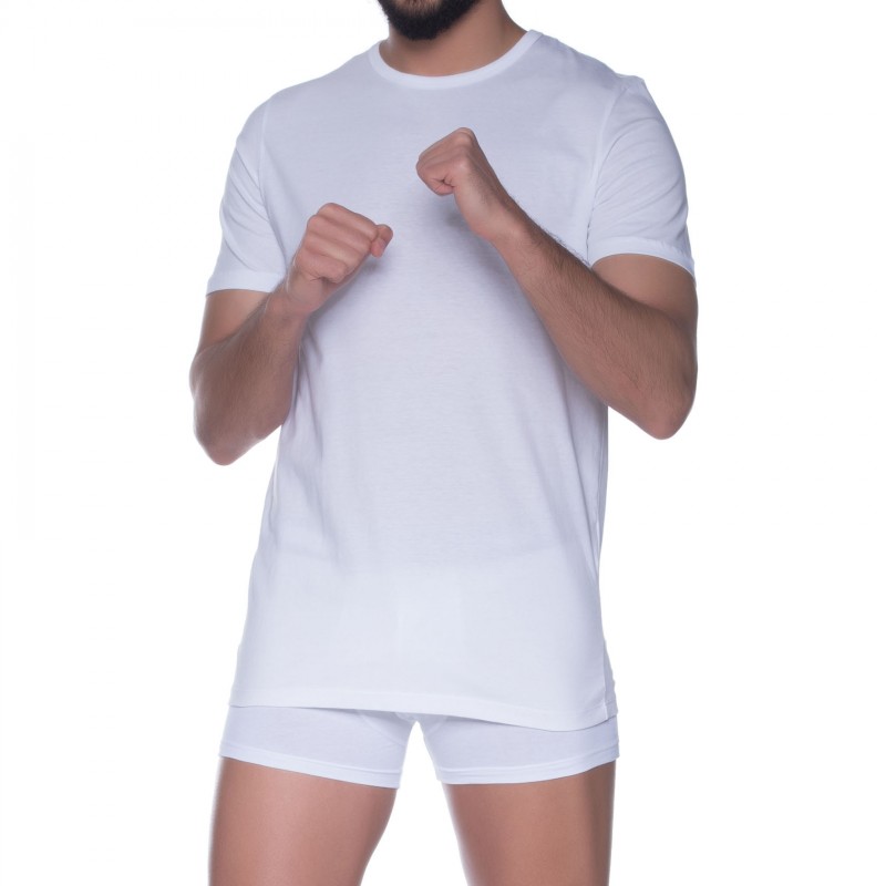 Jack & Jones_2-er Set_Crew Neck_T-Shirts_Weiß