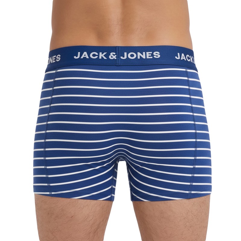 Jack & Jones 5-er Set Trunks Blau verschiedene Muster