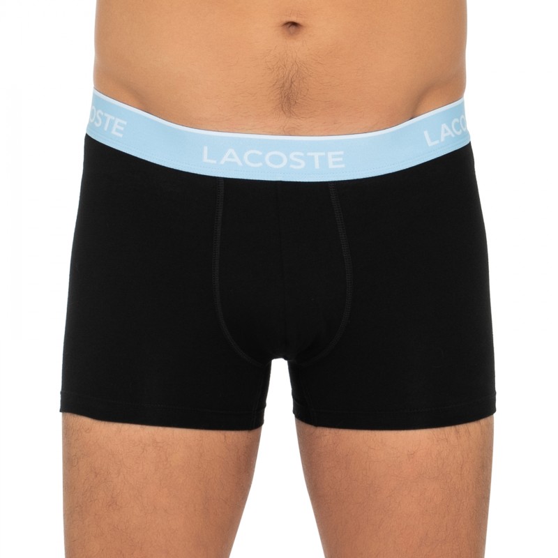 Lacoste_3-erSet_Trunks_Schwarz_mitverschiedenfarbigemWebbund