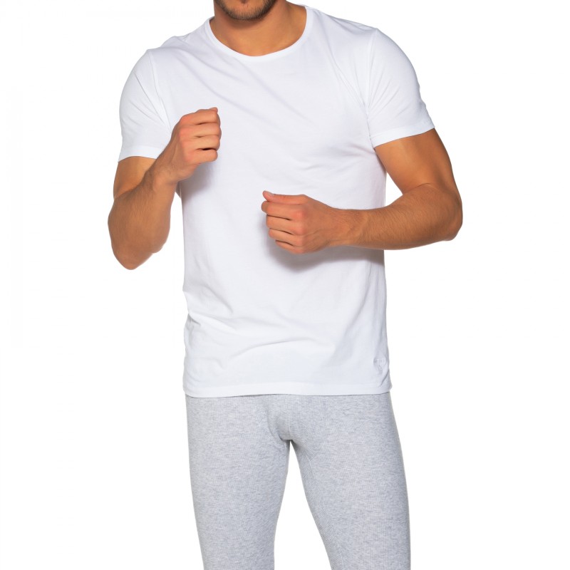 Boxerman_Herrenunterwäsche_Superdry_2-er Set_T-Shirts_Weiß_Crew-Neck