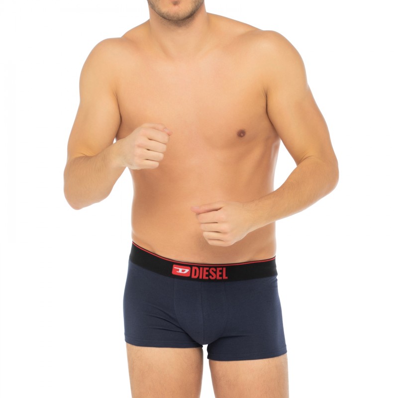 Diesel_3-erSet_Trunks_Blau_mitBatik-Musterung