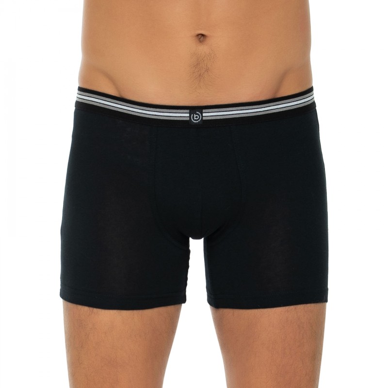 Boxerman_Herrenunterwäsche_Boxershorts_Bugatti_3er Set_Trunks_Schwarz