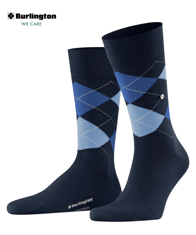 Burlington Socken Dunkelblau mit Argyle-Muster günstig online kaufen