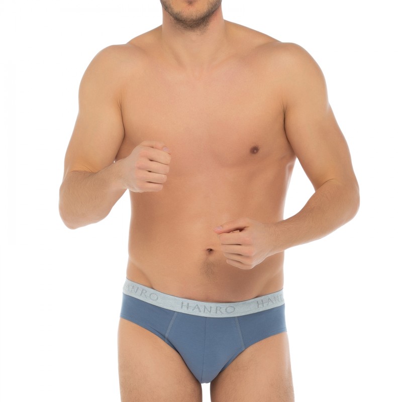 Hanro_2-erSet_Slips_Blau&Khaki