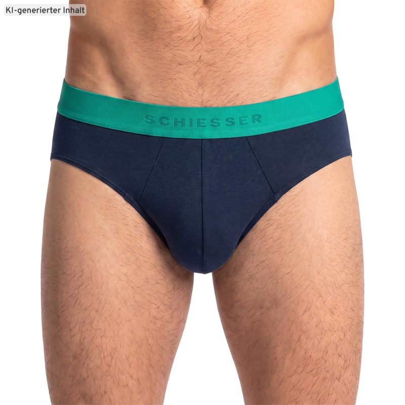 Boxerman_Schiesser_5-erSet_Slips_Dunkelblau_mit_verschiedenfarbigen_Webbund
