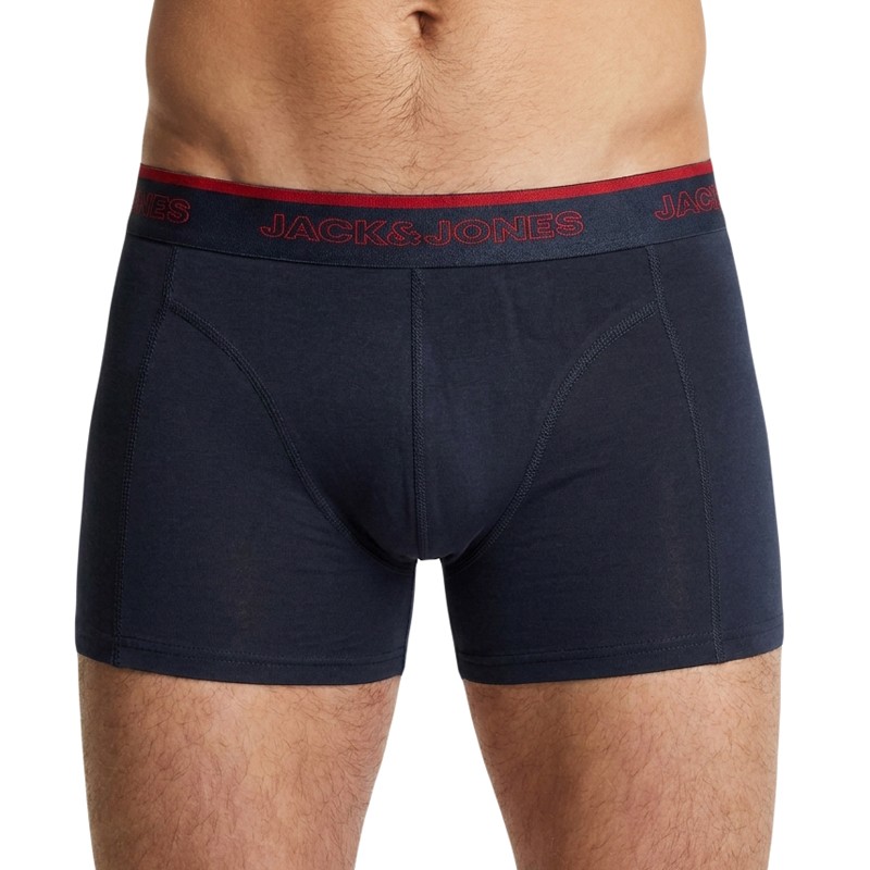 Jack & Jones 5-er Set Trunks Dunkelblau verschiedenfarbiger Bund