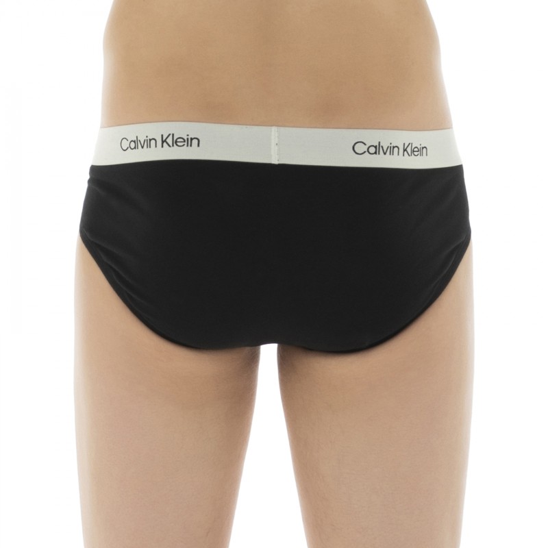 CalvinKlein_7-erSet_Slips_Schwarz_mitverschiedenfarbigemWebbund
