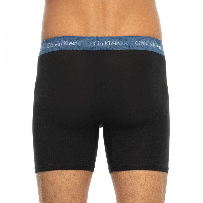 CalvinKlein_3-erSet_BoxerBriefs_Schwarz_mitverschiedenfarbigemWebbund