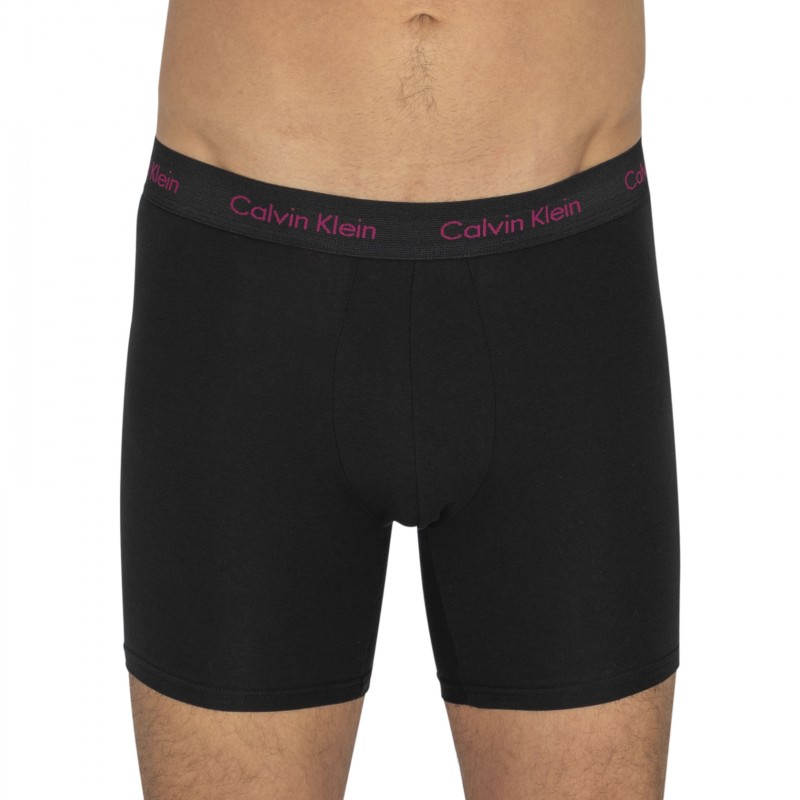 CalvinKlein_3-erSet_BoxerBriefs_Schwarz_mitverschiedenfarbigemWebbund