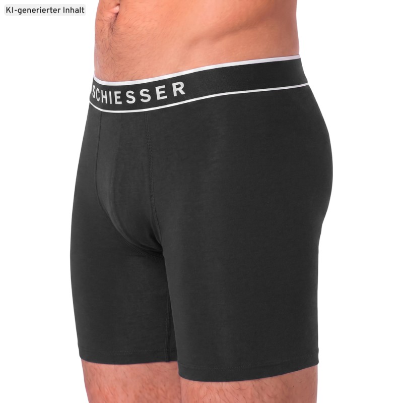 Schiesser_3-er Set_Trunks_Schwarz