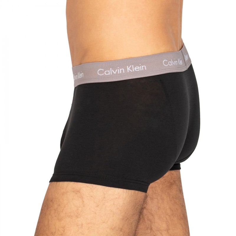 CalvinKlein_3erSet_LowRiseTrunks_Schwarz_mitverschiedenfarbigemWebbund