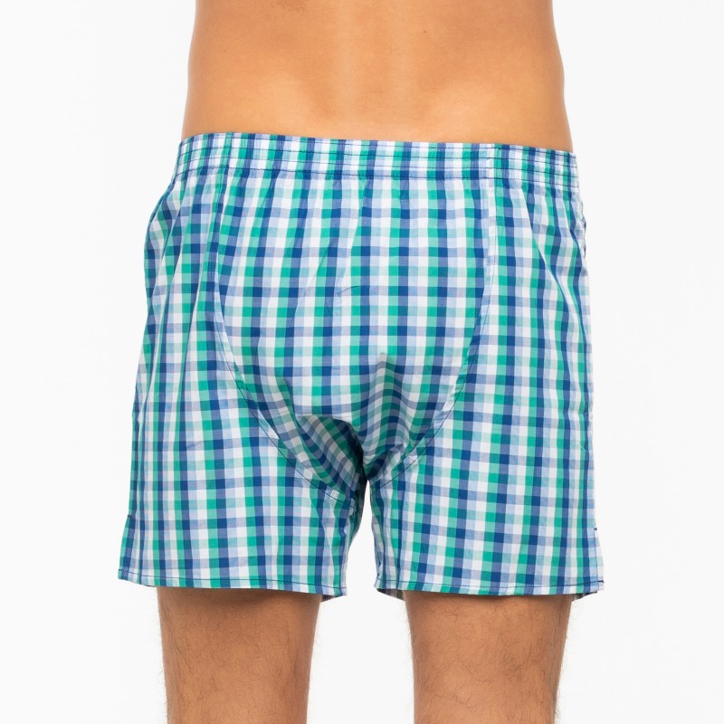 Boxerman_Herrenunterwäsche_D.E.A.L International_Boxershorts_Blau_kariert