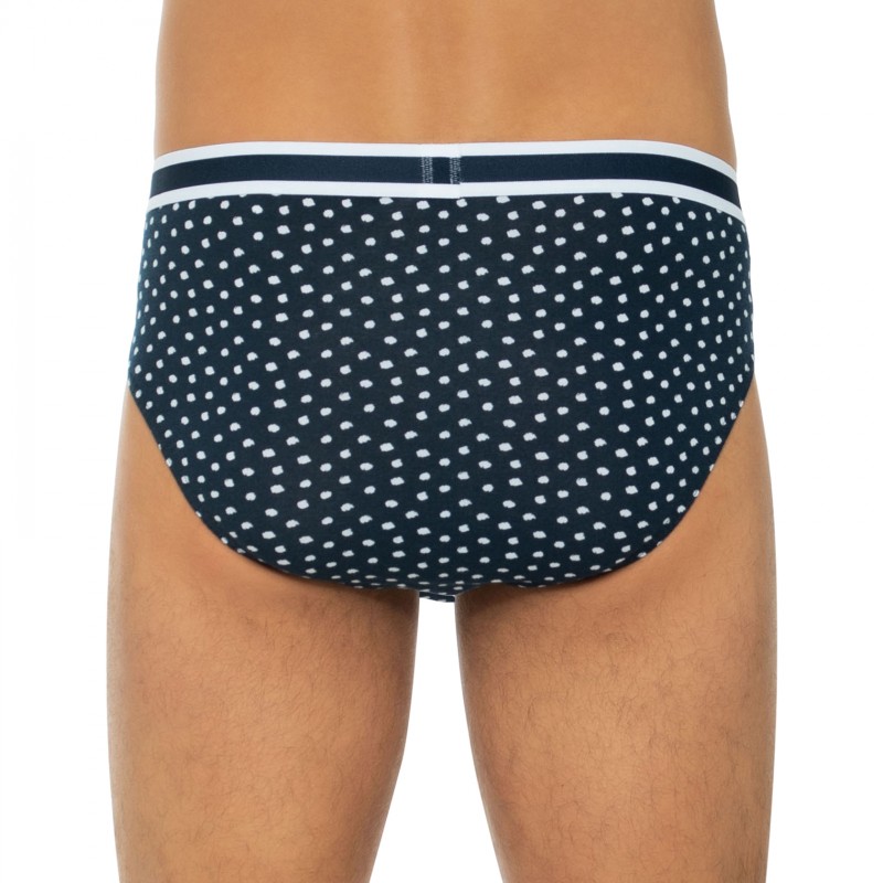 Boxerman_Herrenunterwäsche_Mey_Slips_Dunkelblau_Punkte