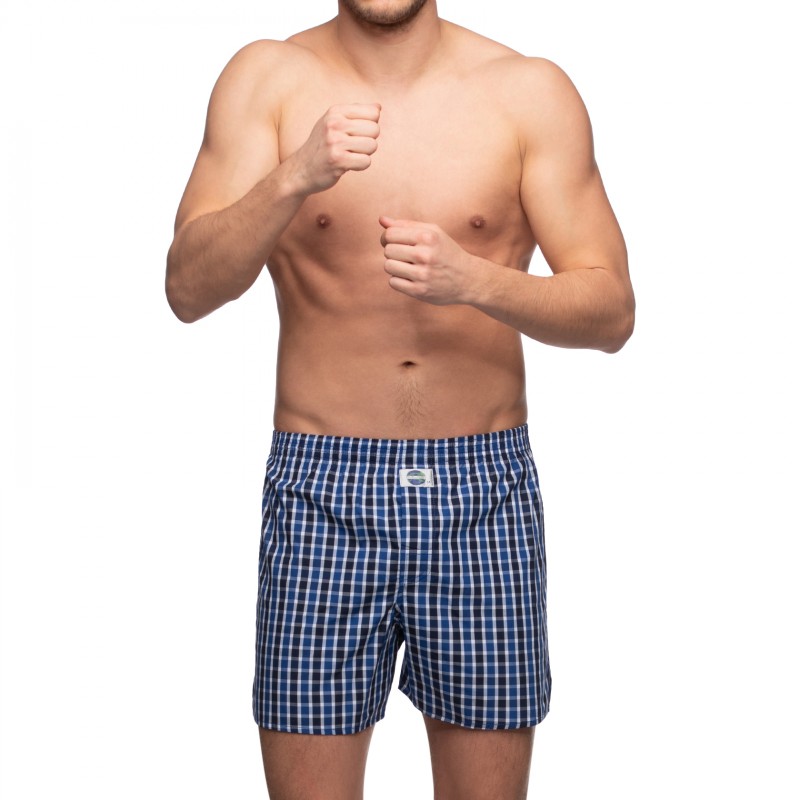 Boxerman_Herrenunterwäsche_D.E.A.LInternational_Boxershorts_Blau_kariert