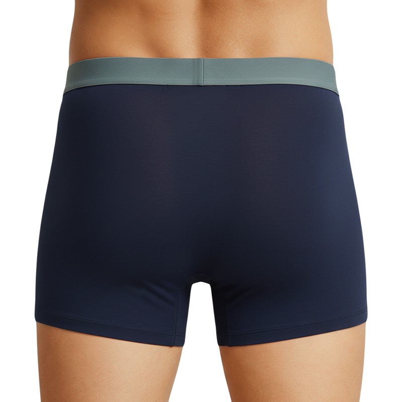 Schiesser_2-erSet_Trunks_Dunkelblau_mit_verschiedenfarbigem_Webbund