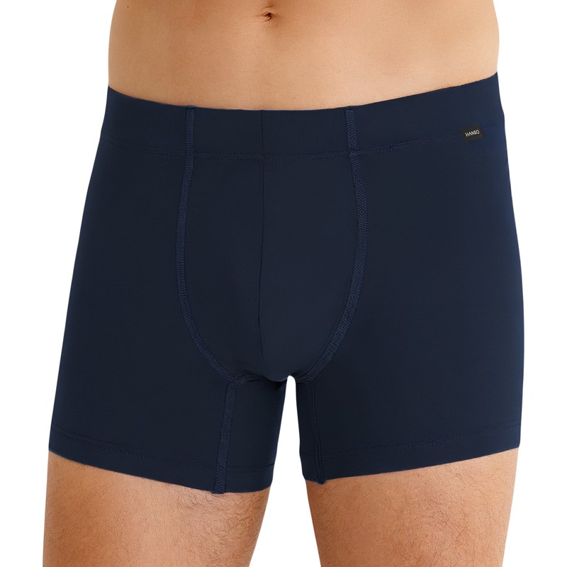 Hanro_2-erSet_Trunks_Blau_&_Schwarz