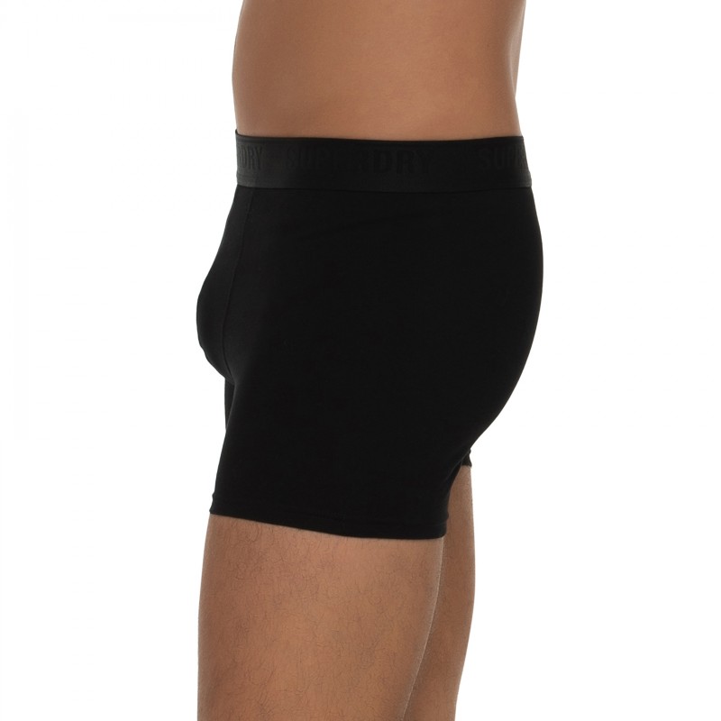 Boxerman_Herrenunterwäsche_Boxershorts_Superdry_3-er Set_Boxer Briefs_Schwarz Grau