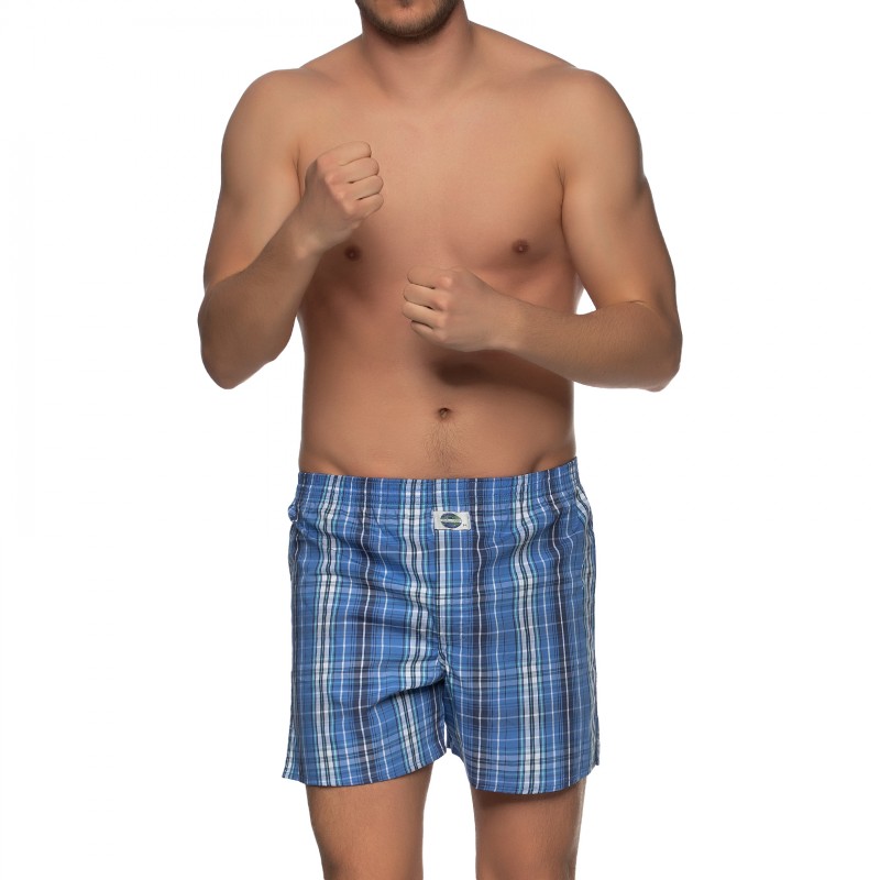Boxerman_Herrenunterwäsche_D.E.A.L International_Boxershorts_Blau_kariert