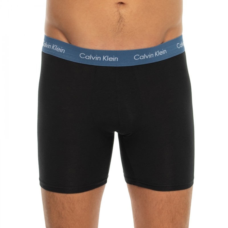 CalvinKlein_3-erSet_BoxerBriefs_Schwarz_mitverschiedenfarbigemWebbund