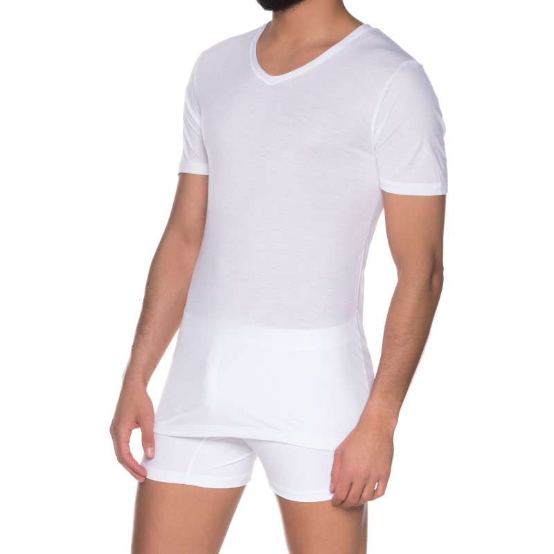 Mey_V-Neck_T-Shirt_Weiß