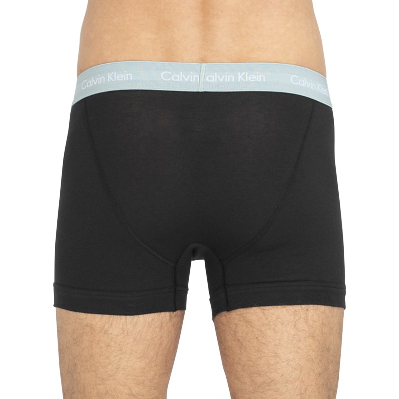 CalvinKlein_3-erSet_Trunks_Schwarz_verschiedenfarbigerWebbund