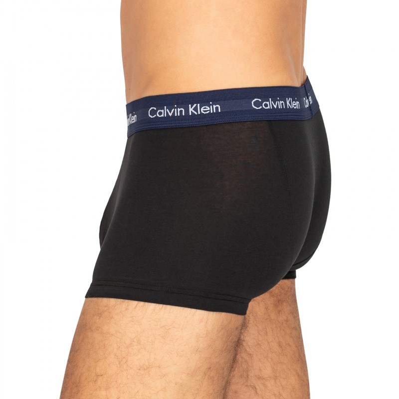CalvinKlein_3erSet_LowRiseTrunks_Schwarz_mitverschiedenfarbigemWebbund