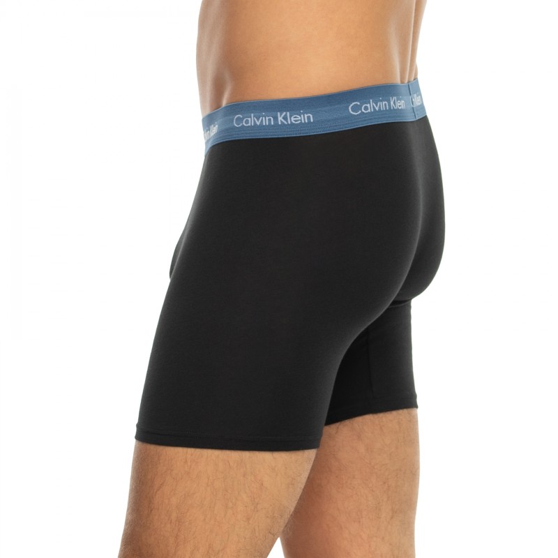 CalvinKlein_3-erSet_BoxerBriefs_Schwarz_mitverschiedenfarbigemWebbund