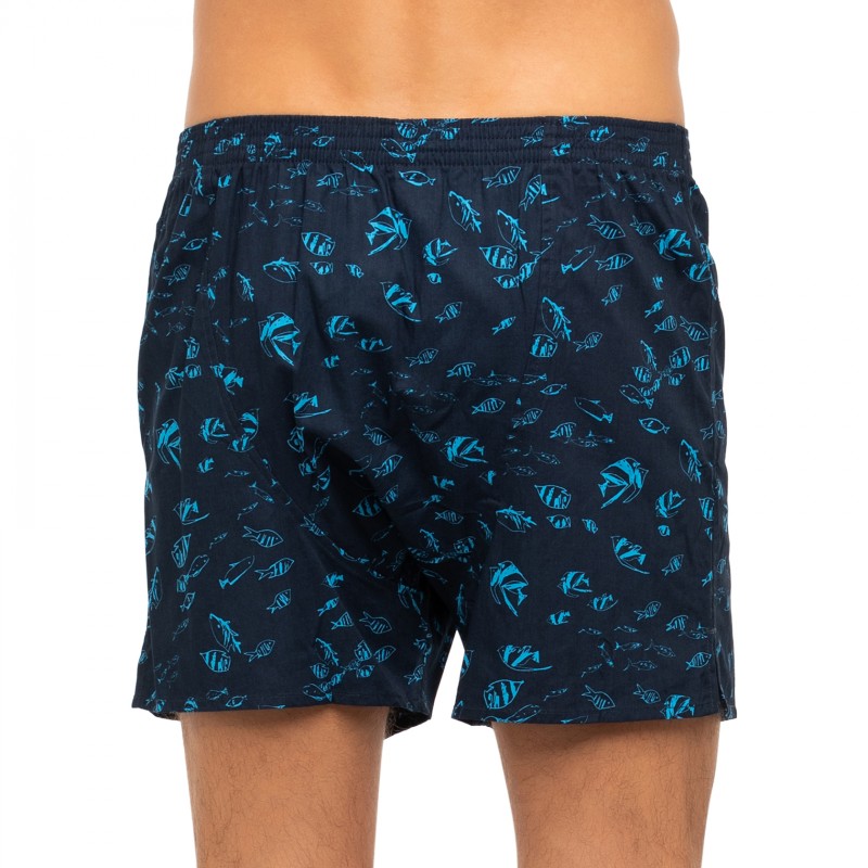 Boxerman_Herrenunterwäsche_D.E.A.LInternational_Boxershorts_Blau Motiv_Fische