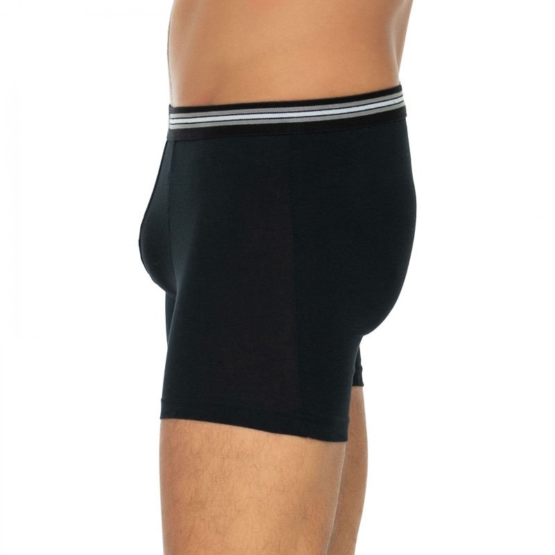 Boxerman_Herrenunterwäsche_Boxershorts_Bugatti_3er Set_Trunks_Schwarz