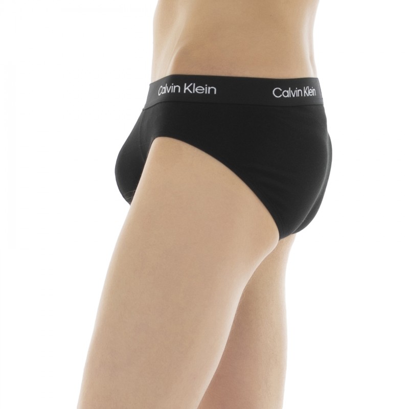 CalvinKlein_7-erSet_Slips_Schwarz_mitverschiedenfarbigemWebbund