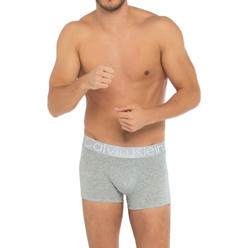 CalvinKlein_3-erSet_Trunks_Schwarz,Grau&Rot