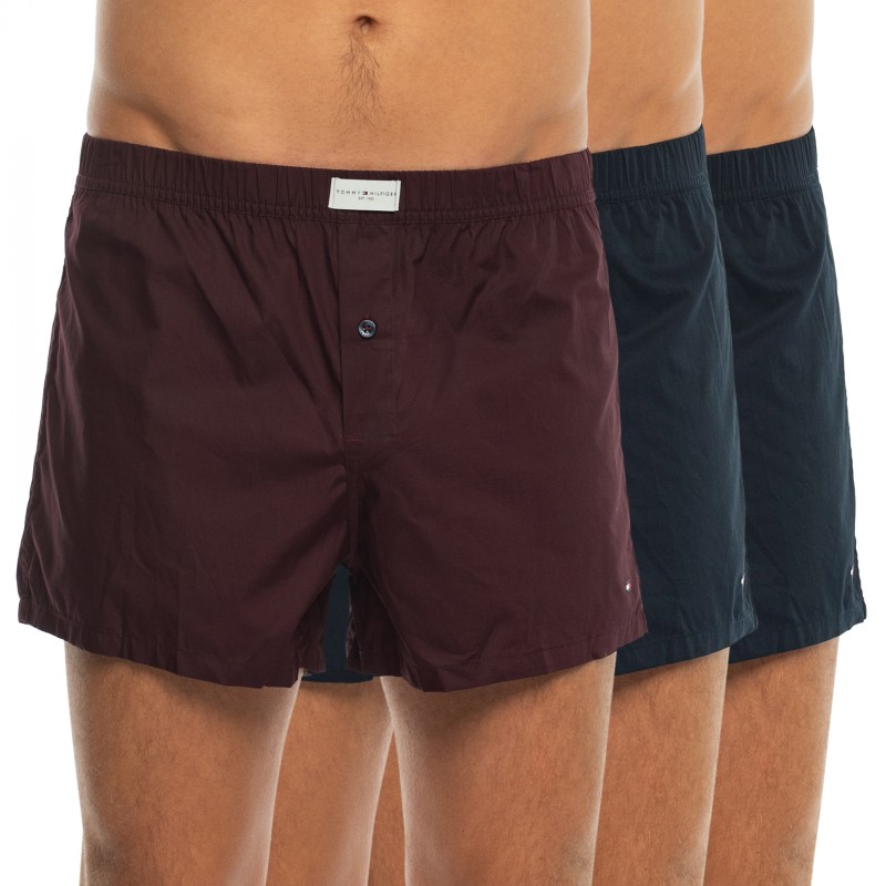 TommyHilfiger_3-erSet_Boxershorts_Dunkelblau&Bordeaux