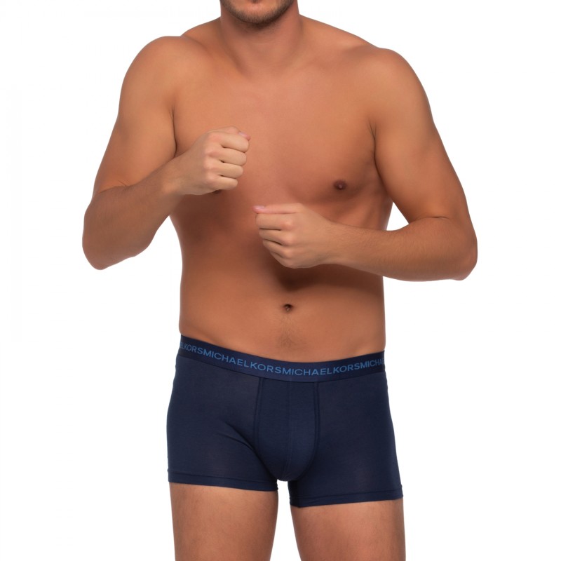 Boxerman_Boxershorts_Herrenunterwäsche_Michael Kors_3-er Set_Trunks_Blau