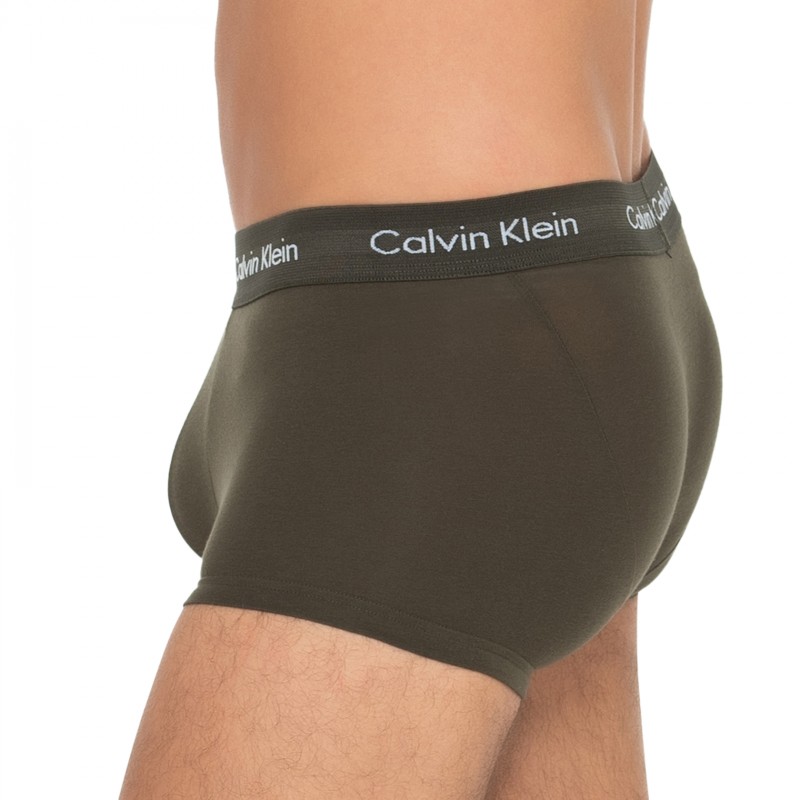 Calvin Klein_3-er Set_Low Rise Trunks_Grün Türkis & Grau
