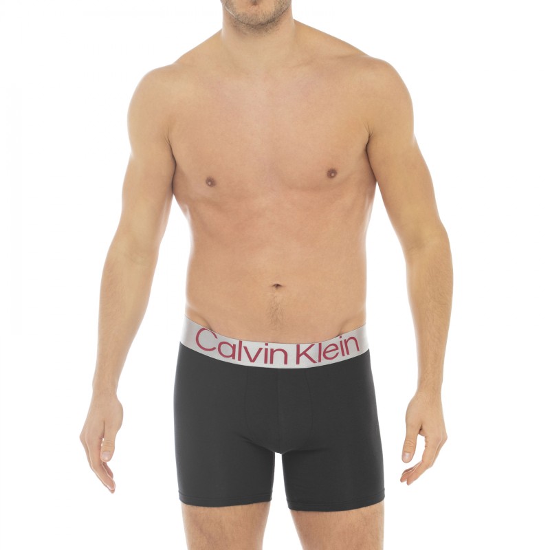 CalvinKlein_3-erSet_BoxerBriefs_Schwarz_mitverschiedefarbigemWebbund