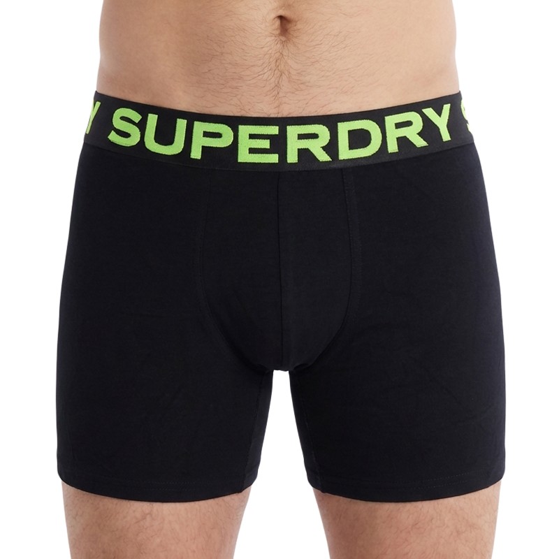 Superdry_3-erSet_Trunks_Schwarz_bunteLogos