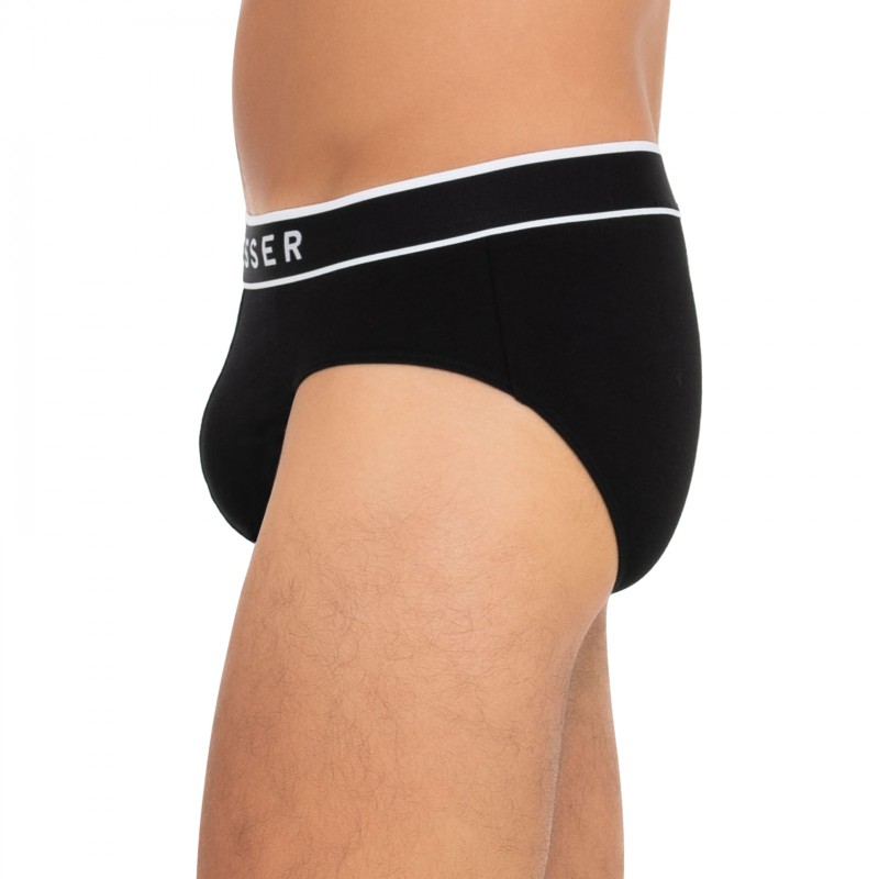 Schiesser_3-er Set_Slips_Schwarz