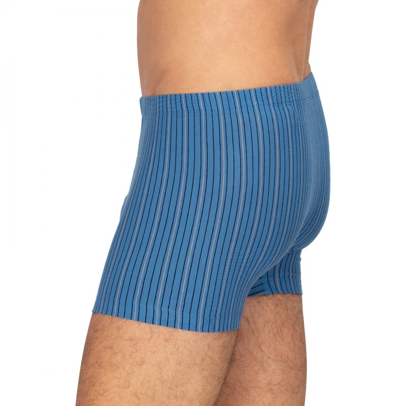 Schiesser_3-erSet_Trunks_Dunkelblau&Blau_gestreift